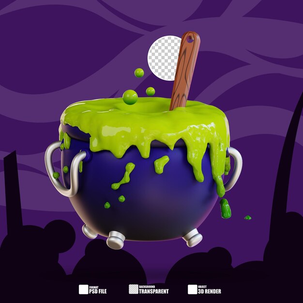 PSD 3d illustration of cooking potion 4