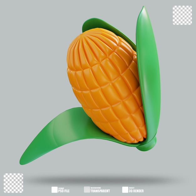 3d illustration corn 2