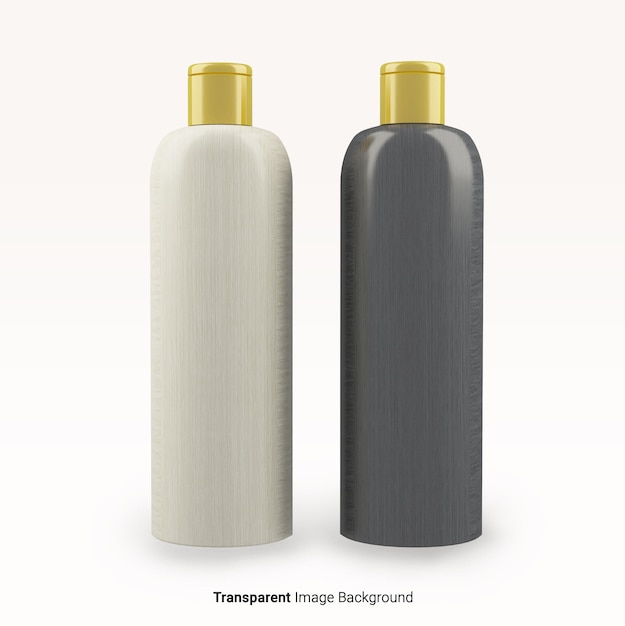 PSD 3d illustration cosmetic bottle mokeup with on an isolated white background