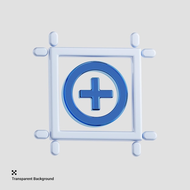 그래픽 디자인 앱 인터페이스에서 새 아트보드를 만드는 3D 일러스트레이션