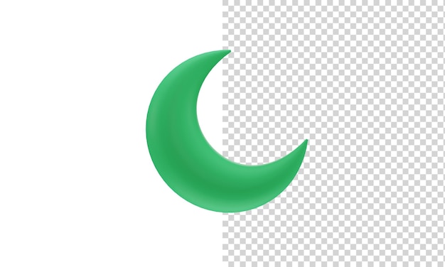 PSD 3d illustration crescent