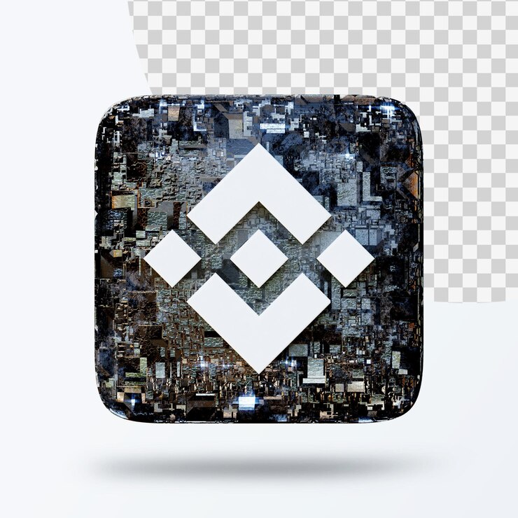 PSD 3d illustration of cryptocurrency symbol logo