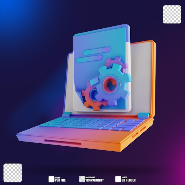 3D-illustration datastyring 2