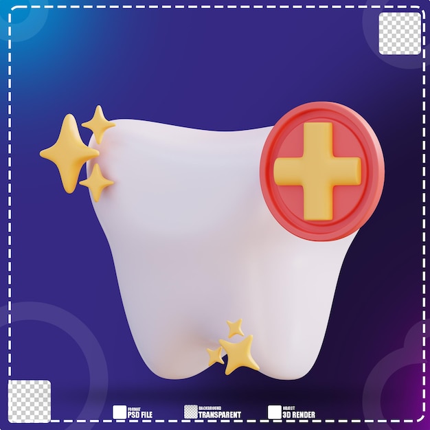 3d illustration of dental treatment 2