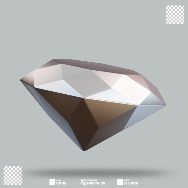 PSD 3d illustration diamond