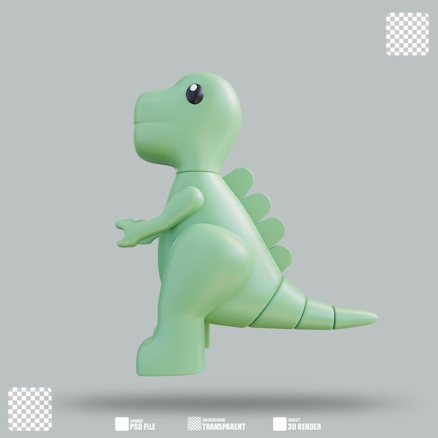 3D-иллюстрация Дино 2