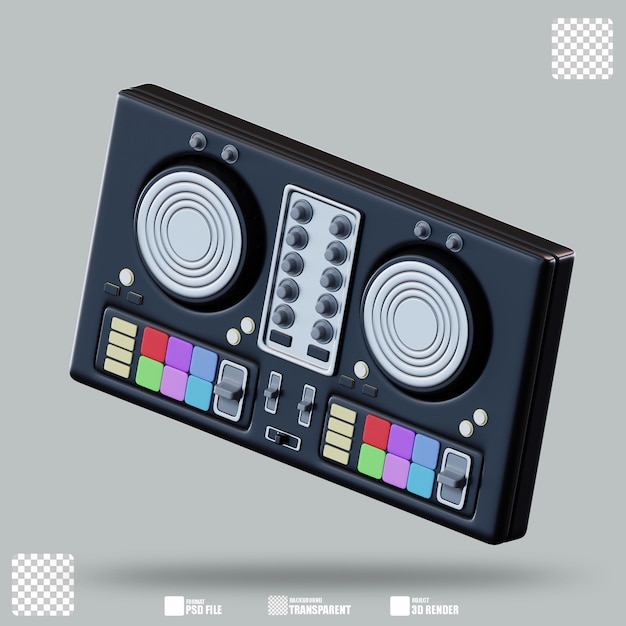 3D イラスト DJ コントローラー