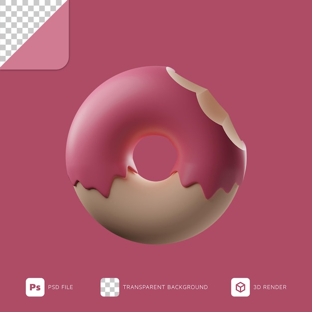 3D иллюстрации пончик