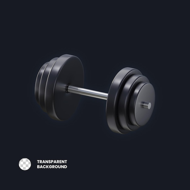 Illustrazione 3d oggetto dumbbell