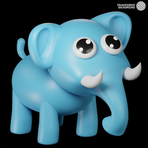 3d illustration of elephant