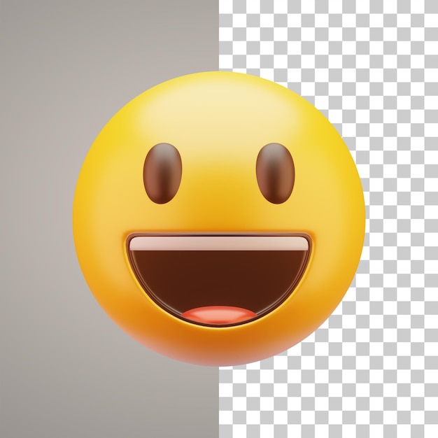 3d illustration emoticon