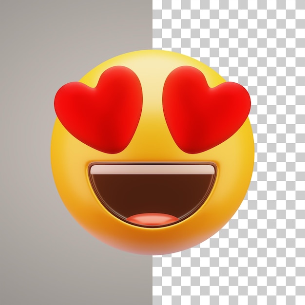 PSD 3d illustration emoticon