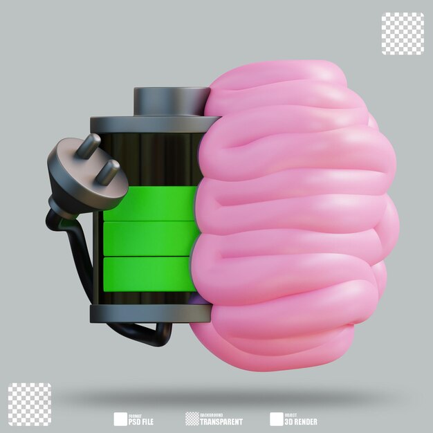 PSD 3d illustration energy 2