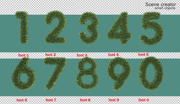 PSD 3d illustration english alphabet christmas day