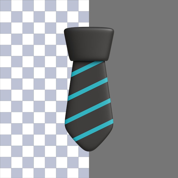 PSD 3d illustration of father's day tie icon