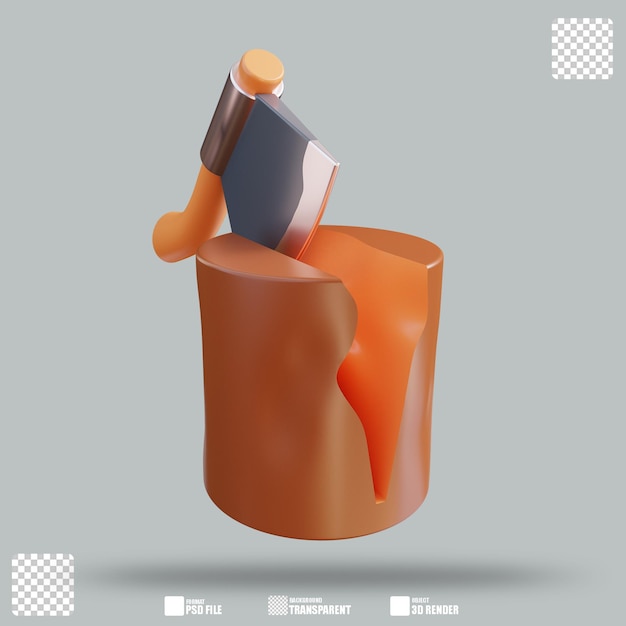 3D-иллюстрация Дрова 3