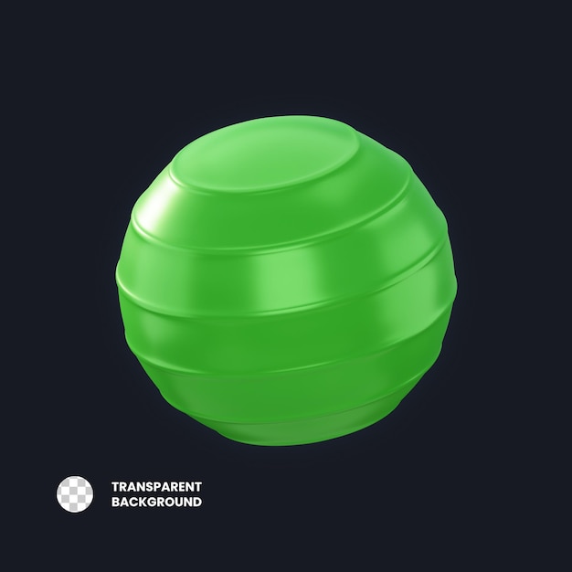 PSD 3d illustration fitball object