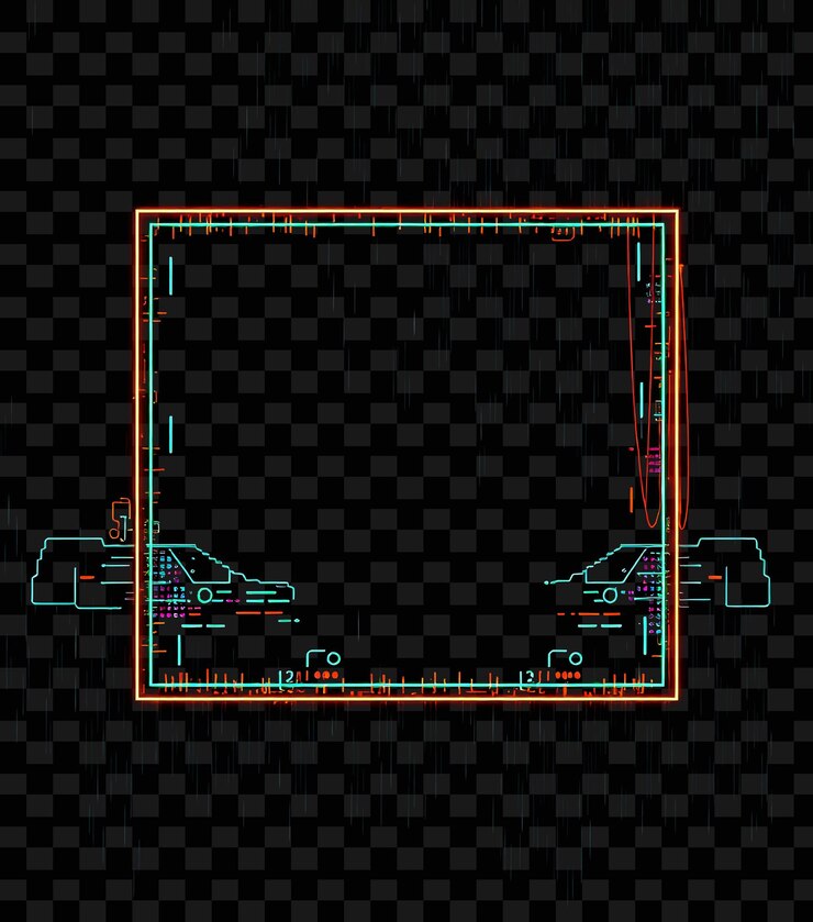 PSD a 3d illustration of a frame with the letters f