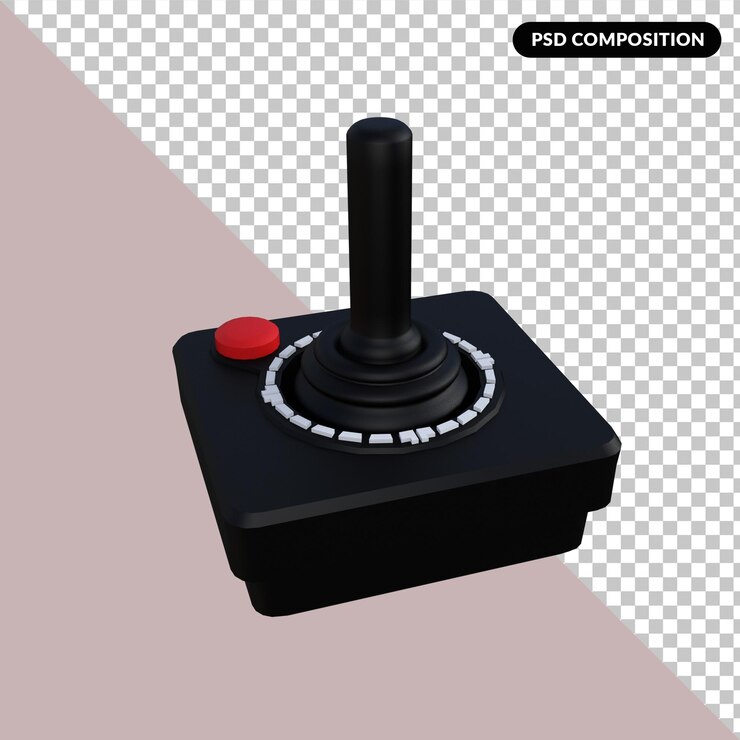 PSD 다양한 세대의 게임 콘솔에 대한 3d 그림