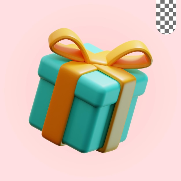 3D Illustration Gift Box