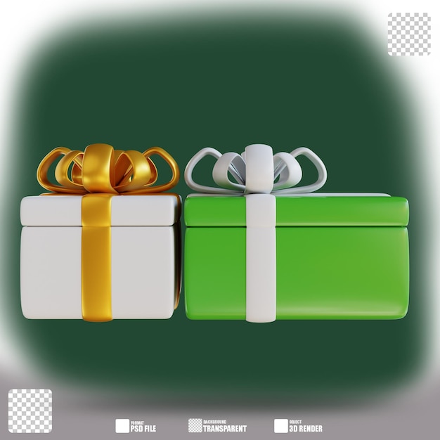 3d illustration gift box