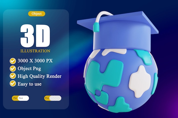 3Dイラスト卒業ワールド3