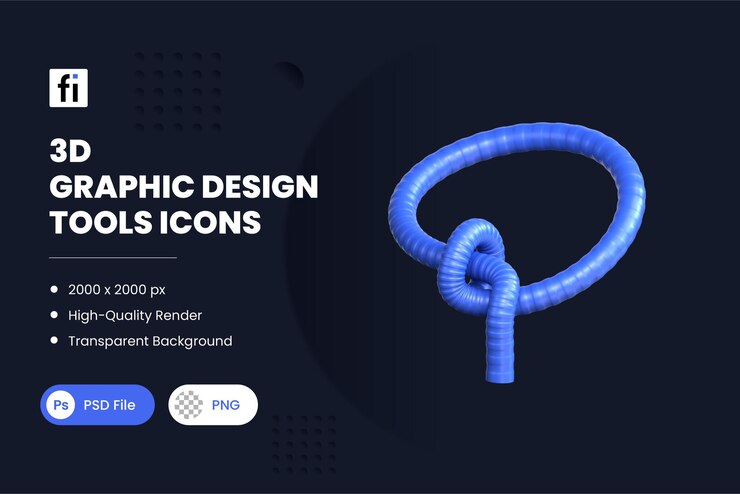 PSD 3d illustration graphic design lasso tool