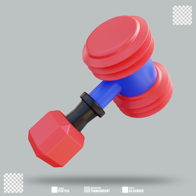 PSD 3d illustration hammer 3