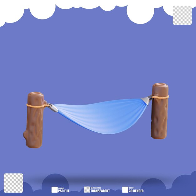 3d illustration of hammock 2