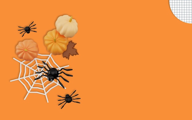 Illustrazione 3d di halloween felice