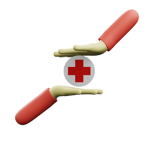 3d illustration of health production