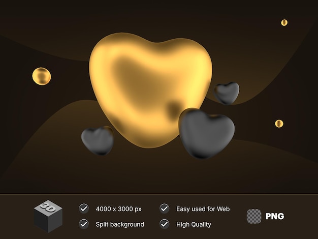 3d illustration heart