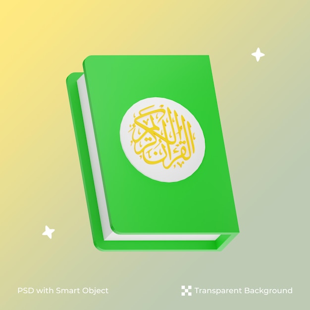 3d illustration of the holy Quran