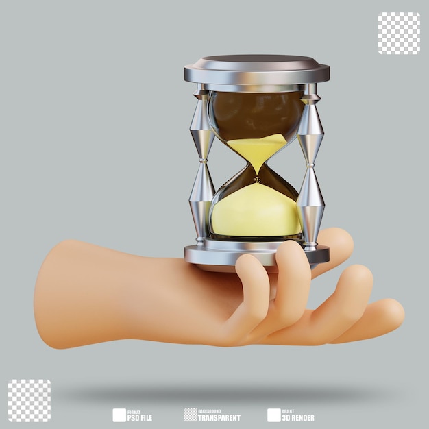 3D Illustration Hourglass 2