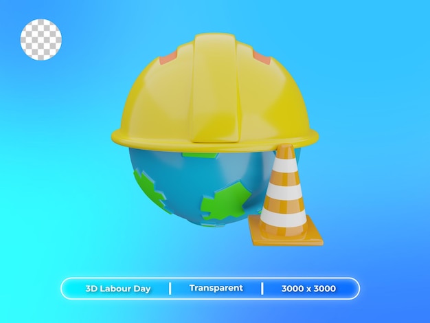 3d illustration international labour day