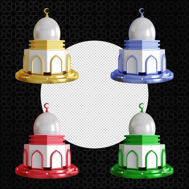 3d illustration of islamic mosque