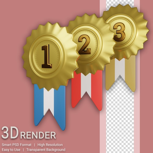 PSD 3d illustration isolated with transparent background