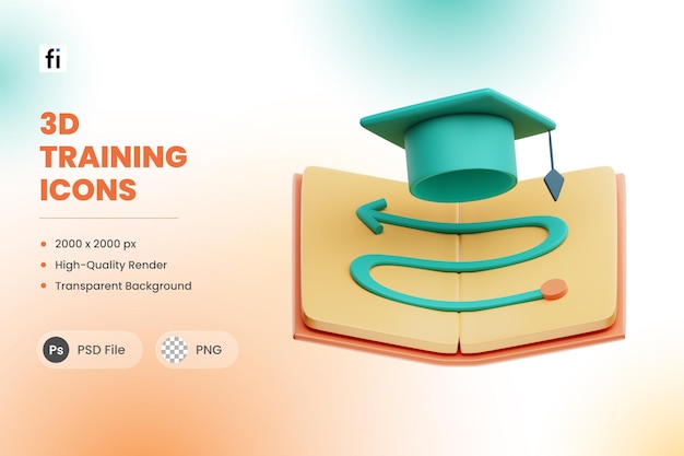 PSD 3d illustration job training learning path