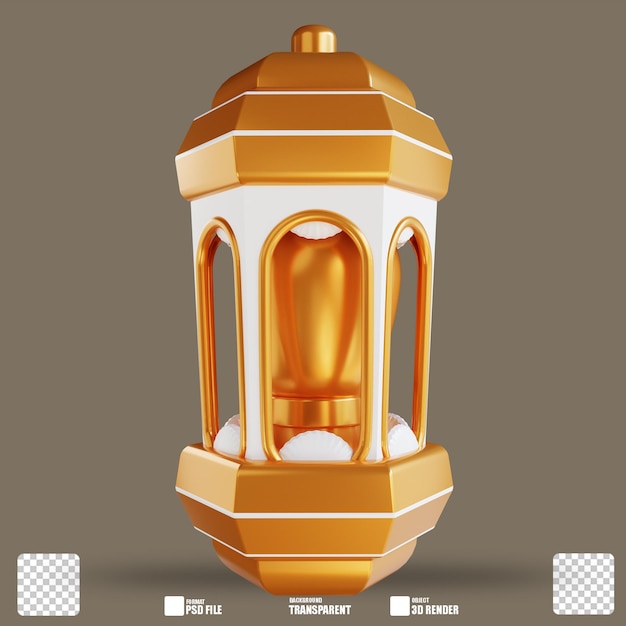 PSD 3d illustration lantern