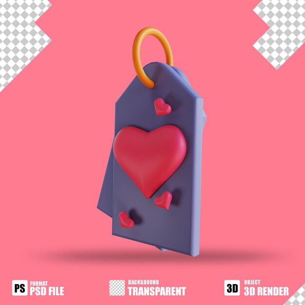 3d illustration love discount suitable for valentine's day