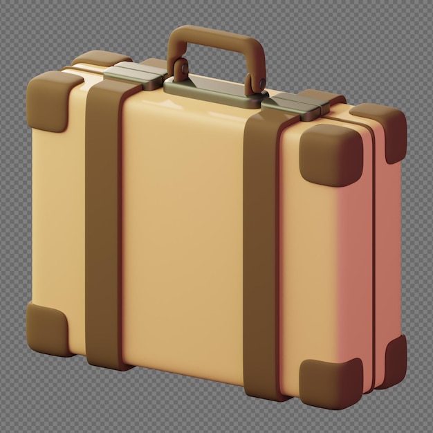 3d illustration of luggage