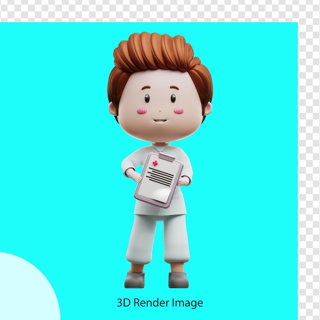 3d illustration of male medical doctor