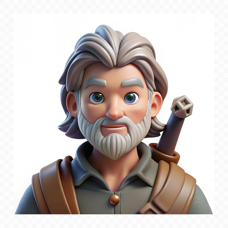 PSD 3d illustration of man