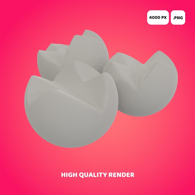 PSD 3d illustration meetball