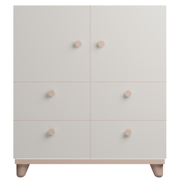 3d illustration of a mini cupboard