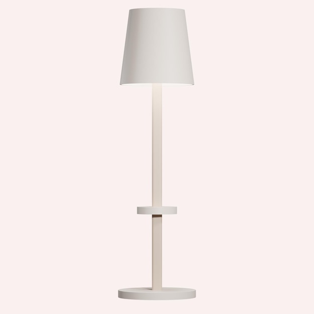 PSD 3d illustration of a minimalist sleeping lamp