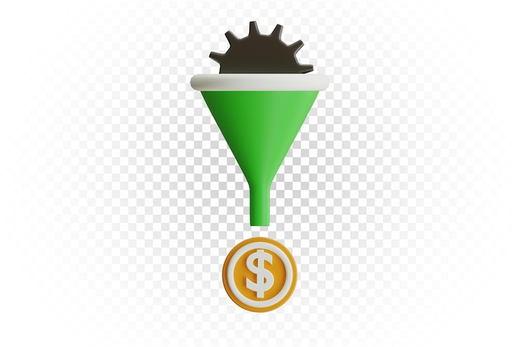 PSD 3d illustration of modern cute analyzing icon