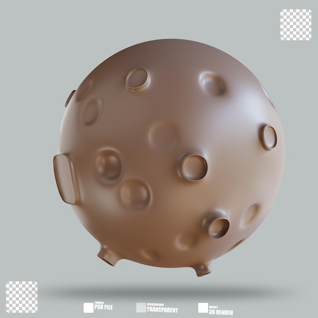 3Dイラストムーン