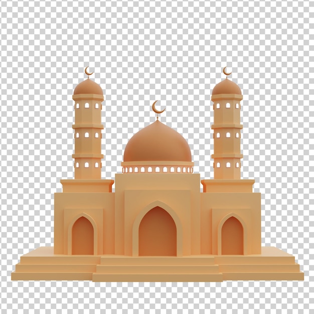 Illustrazione 3d moschea