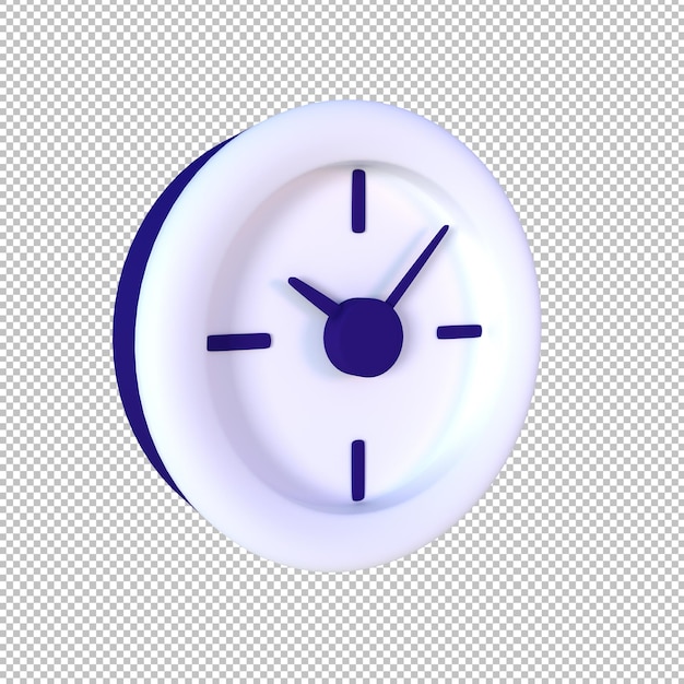 3D Illustration Object Clock